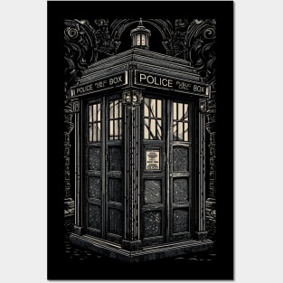 Gothic Tardis Posters and Art